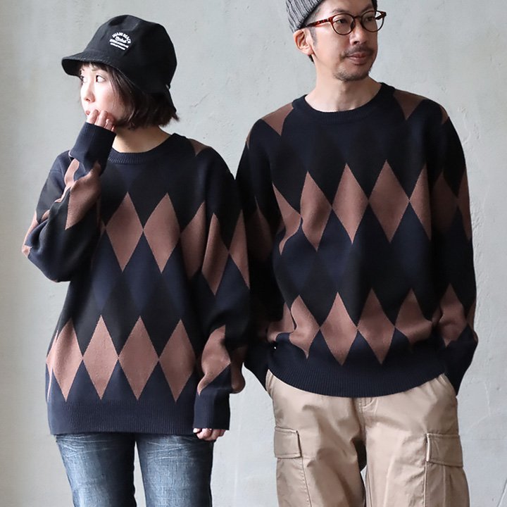 PATY ニット セーター メンズ レディース 綿100 コットンニット 