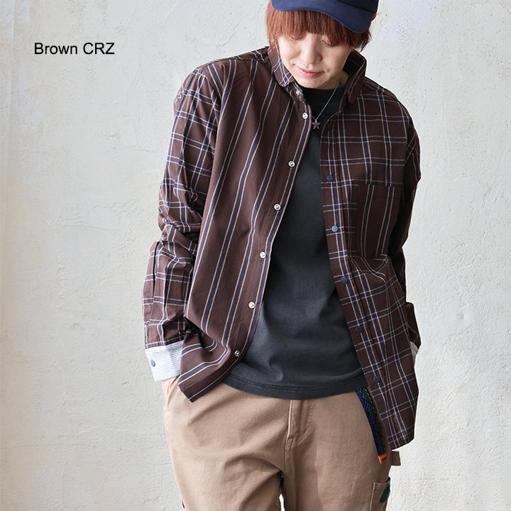 美品 sage de cret クレイジーパターン ギンガムチェックシャツ BEAMS HEART（ビームス ハート）クレイジー ギンガム シャツ