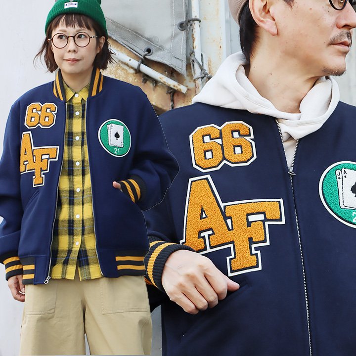 PATY スタジアムジャケット スタジャン アワードジャケット メンズ