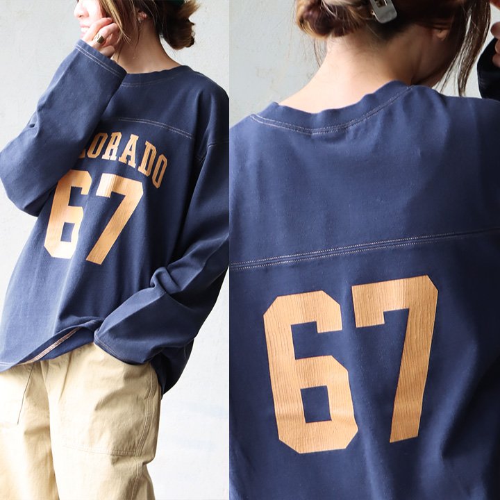PATY Tシャツ フットボールT 長袖 ロンT メンズ レディース