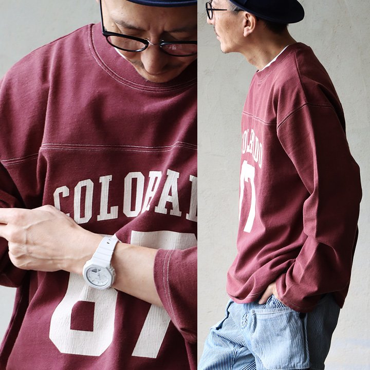 PATY Tシャツ フットボールT 長袖 ロンT メンズ レディース