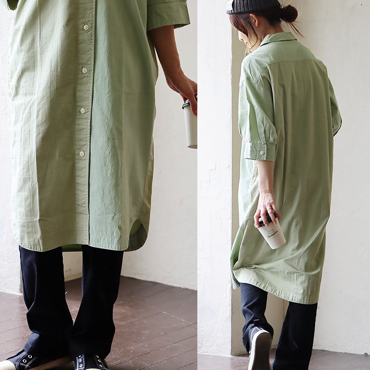 KRIFF MAYER（クリフメイヤー） ワンピース ワンピ シャツ 7分袖 お尻