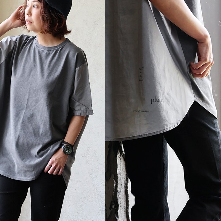 着やせ tシャツ ワイド 五分袖 夏 レディース 異素材 切り替え 綿100 コットン 二の腕 お尻 体系 カバー プリント カジュアル パティ 楽天市場】着やせ tシャツ ワイド 五分袖 夏 レディース 異素材
