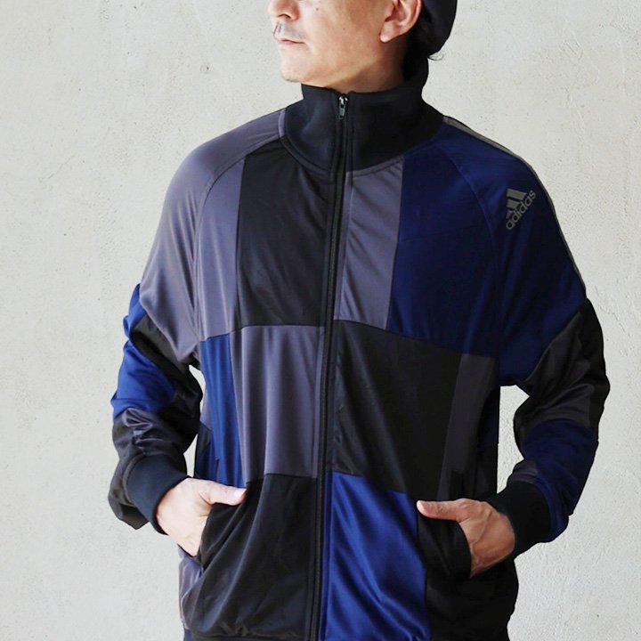  リメイク トラックジャケット　Modelly remake 春夏 PATY ジャージ トラックジャケット メンズ レディース 長袖 パッチ
