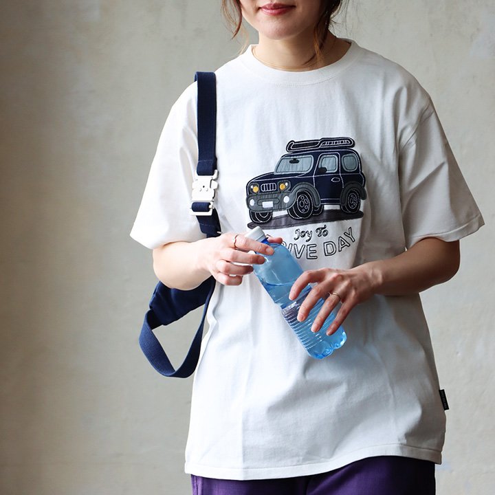 Ｔシャツ 半袖 メンズ レディース クルーネック イラスト ファブリックアート フェルト ロゴ 刺繍 米綿100 パティ (メール便50) | PATY | 05