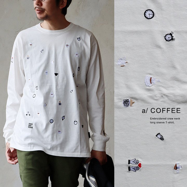 Tシャツ 長袖 メンズ レディース クルーネック 刺繍 イラスト ワンポイント 米綿 USA コットン しっかり生地 タフ パティ | PATY | 02