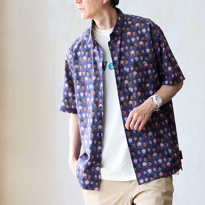 gym master ジムマスター シャツ 5分袖 メンズ レディース メッシュ 総柄 薄手 透け ポリエステル メッシュ 涼しい 速乾 軽い 重ね着 . パティ | PATY | 03
