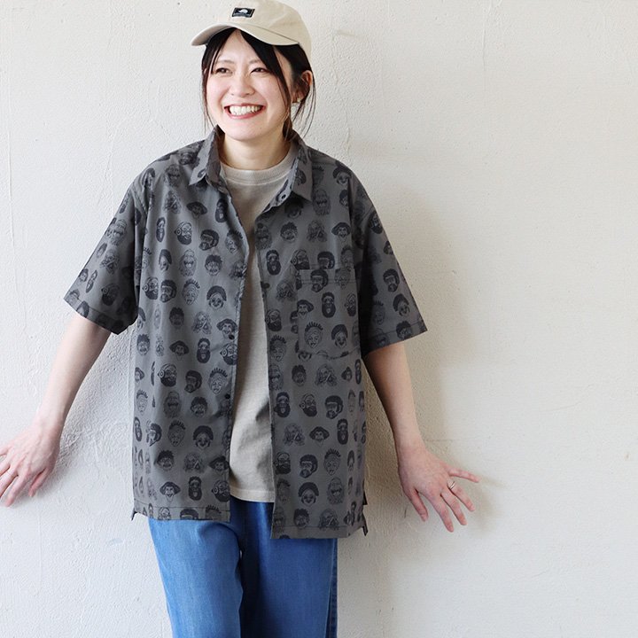 gym master ジムマスター シャツ 5分袖 メンズ レディース メッシュ 総柄 薄手 透け ポリエステル メッシュ 涼しい 速乾 軽い 重ね着 . パティ | PATY | 02