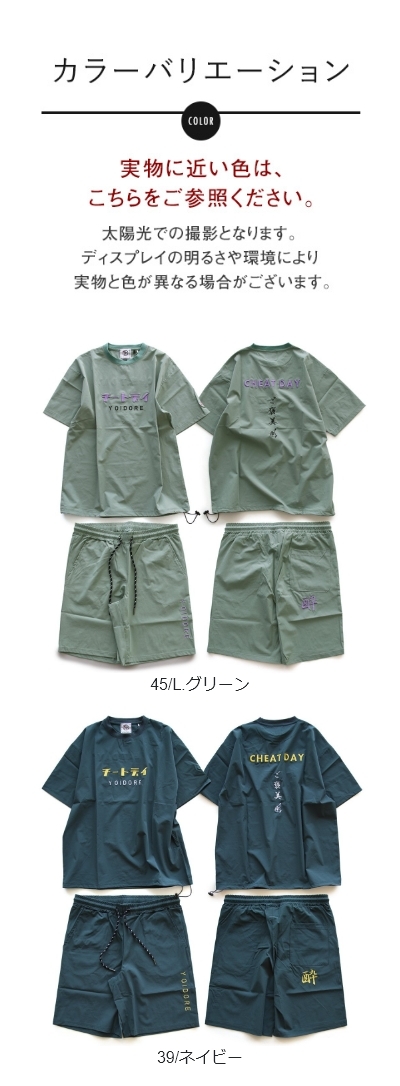 セットアップ Tシャツ ショートパンツ メンズ レディース クルーネック