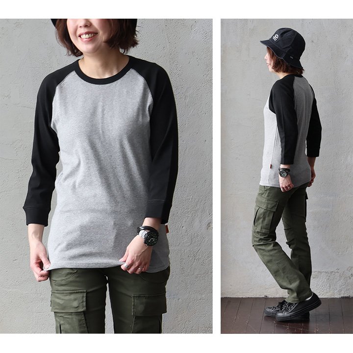 KRIFF MAYER クリフメイヤー Tシャツ カットソー 7分袖 メンズ レディース クルーネック コットン リップル 伸縮性 袖リブ パティ | KRIFF MAYER | 01