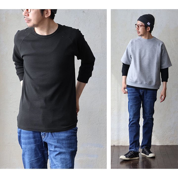 KRIFF MAYER クリフメイヤー Tシャツ カットソー 7分袖 メンズ レディース クルーネック コットン リップル 伸縮性 袖リブ パティ | KRIFF MAYER | 02
