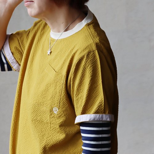 涼しい tシャツ 五分袖 メンズ レディース ストレッチ ドライ uvカット 夏 軽い 薄手 すっきり 着痩せ ポケット パティ (メール便50) | PATY | 09