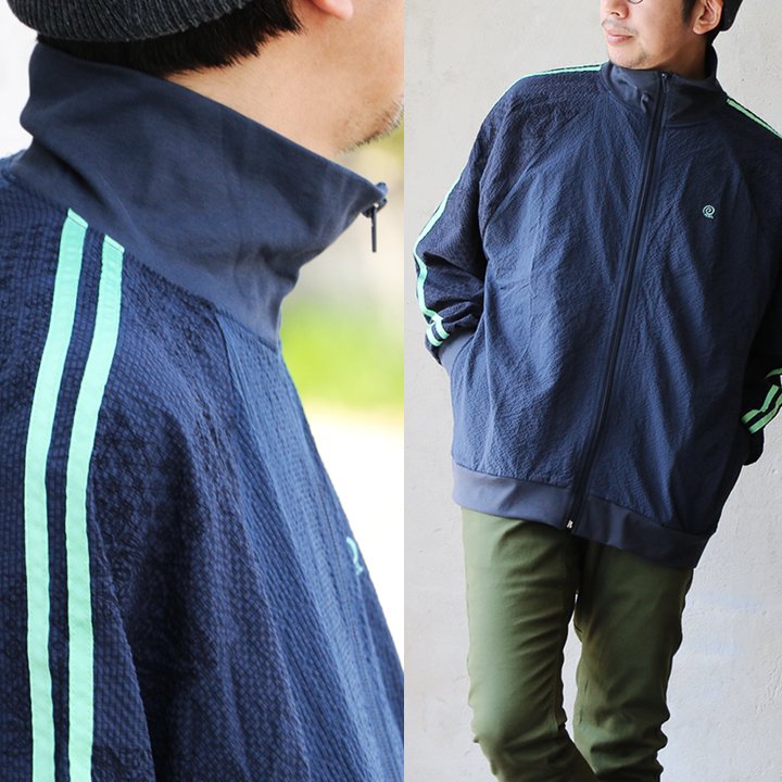 シャツ ジャージ メンズ レディース 夏 涼しい ストレッチ シアサッカー 冷感 uvカット ジップアップ ラグラン パティ Mr.Lumberjack ミスターランバージャック | PATY | 02