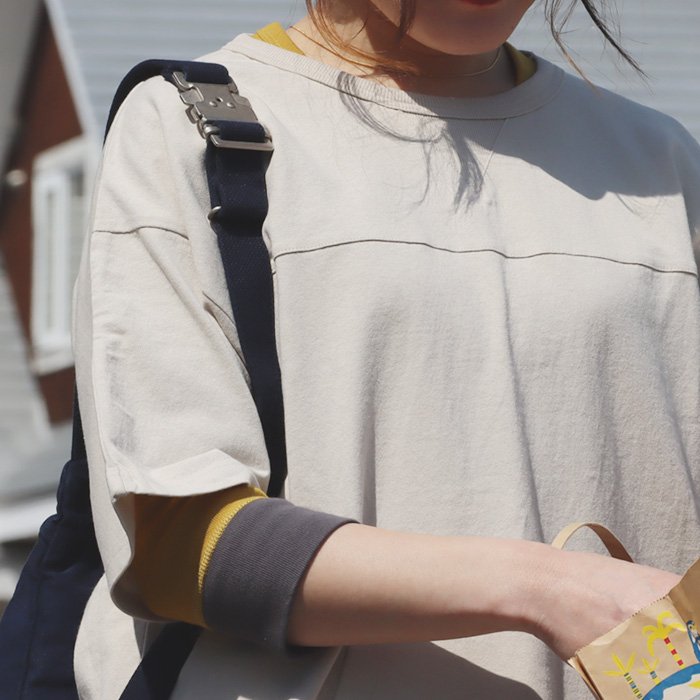 tシャツ レディース メンズ 半袖 五分袖 夏 綿100％ USA コットン しっかり 丈夫 すっきり 着やせ ワイド 冷感 涼しい PATY パティ (メール便50) | PATY | 04