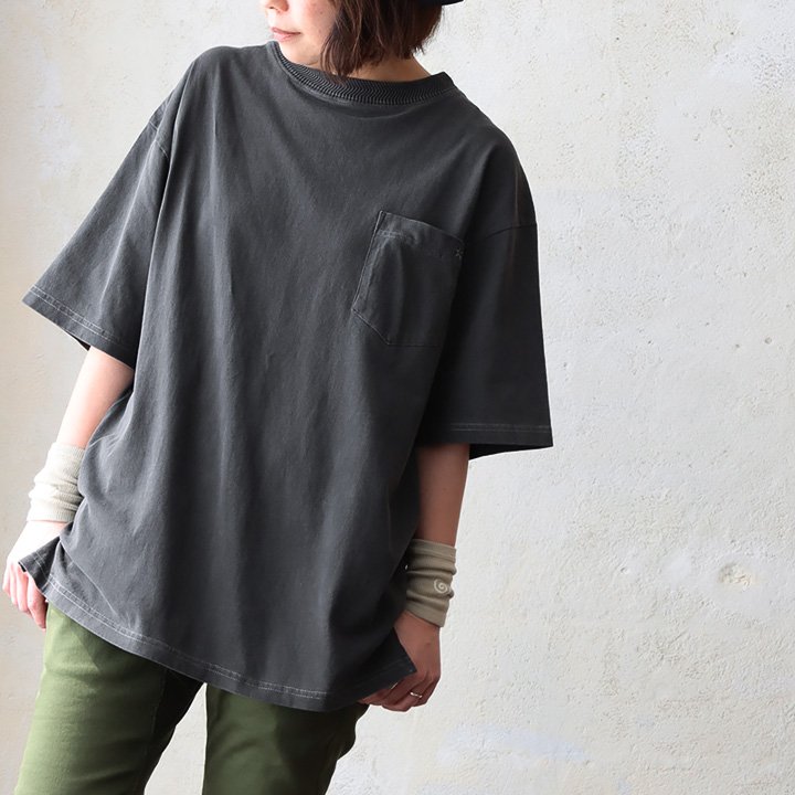 tシャツ メンズ レディース 半袖 5分袖 ユーズド カラー ビッグシルエット 夏 涼しい 冷感 綿100 コットン アメカジ パティ OAR’S オールズ (メール便50) | PATY | 01