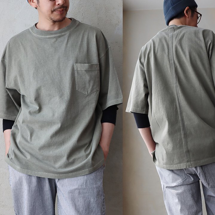 tシャツ メンズ レディース 半袖 5分袖 ユーズド カラー ビッグシルエット 夏 涼しい 冷感 綿100 コットン アメカジ パティ OAR’S オールズ (メール便50) | PATY | 02