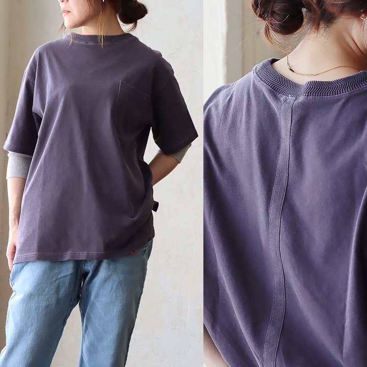 tシャツ メンズ レディース 半袖 5分袖 ユーズド カラー ビッグシルエット 夏 涼しい 冷感 綿100 コットン アメカジ パティ OAR’S オールズ (メール便50) | PATY | 03