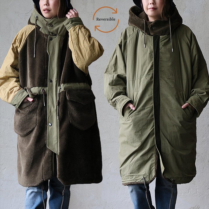 PATY コート ロングコート ミリタリー レディース ロング丈