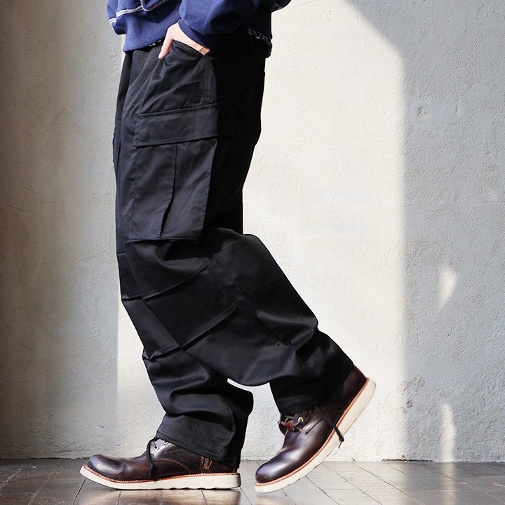 カーゴパンツ パンツ ワイド ストレート メンズ レディース T/Cツイル コットン ポリエステル ハリ 無地 ウエストゴム パティ | PATY | 02