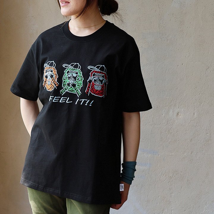 gym master ジムマスター Tシャツ 半袖 メンズ レディース クルーネック 刺繍 おじさん 配色切り替え 綿100 コットン 伸縮性 ゆったり パティ (メール便50) | PATY | 01