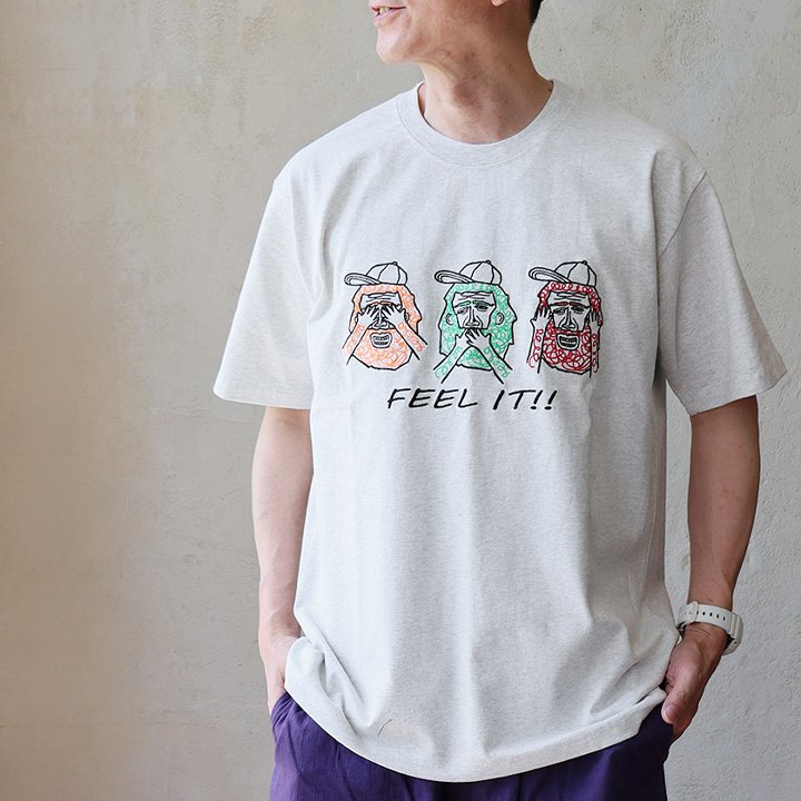 gym master ジムマスター Tシャツ 半袖 メンズ レディース クルーネック 刺繍 おじさん 配色切り替え 綿100 コットン 伸縮性 ゆったり パティ (メール便50) | PATY | 02