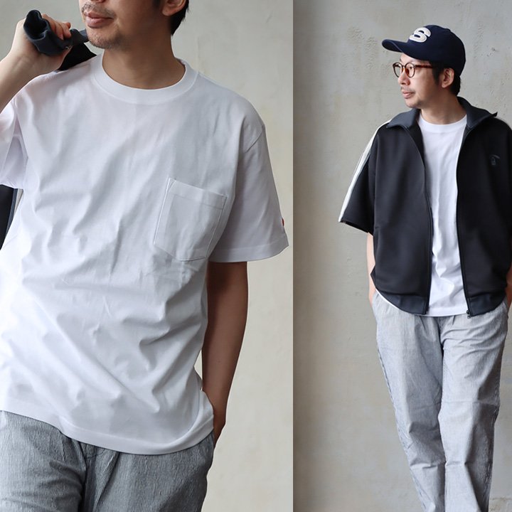 Tシャツ 半袖 メンズ レディース しっかり 丈夫 柔らかい コットン 重ね着 ポケットT ワンポイント パティ TOneontoNE トーン (メール便50) | PATY | 04