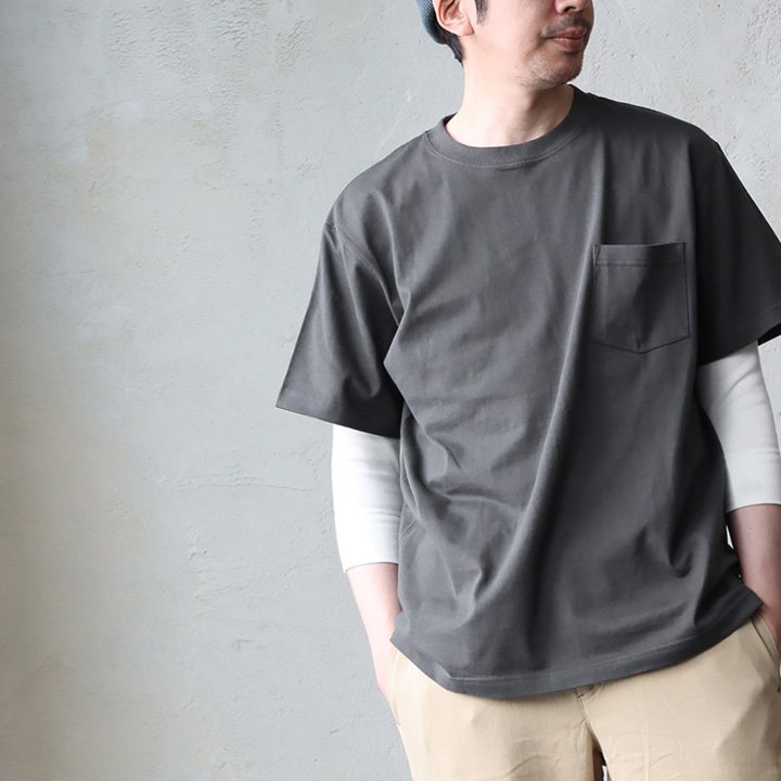 Tシャツ 半袖 メンズ レディース しっかり 丈夫 柔らかい コットン 重ね着 ポケットT ワンポイント パティ TOneontoNE トーン (メール便50) | PATY | 01