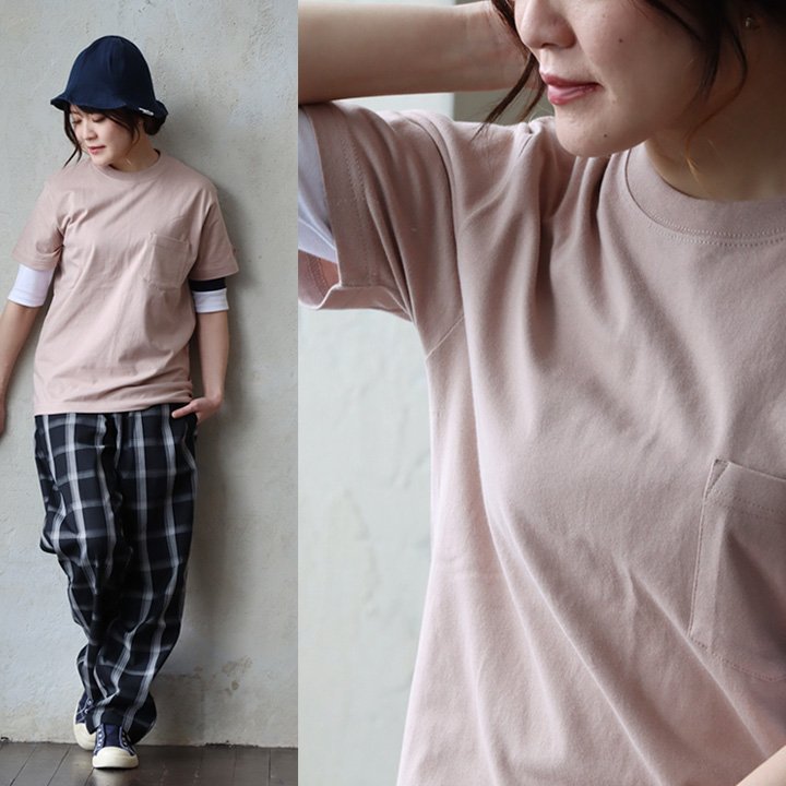 Tシャツ 半袖 メンズ レディース しっかり 丈夫 柔らかい コットン 重ね着 ポケットT ワンポイント パティ TOneontoNE トーン (メール便50) | PATY | 06