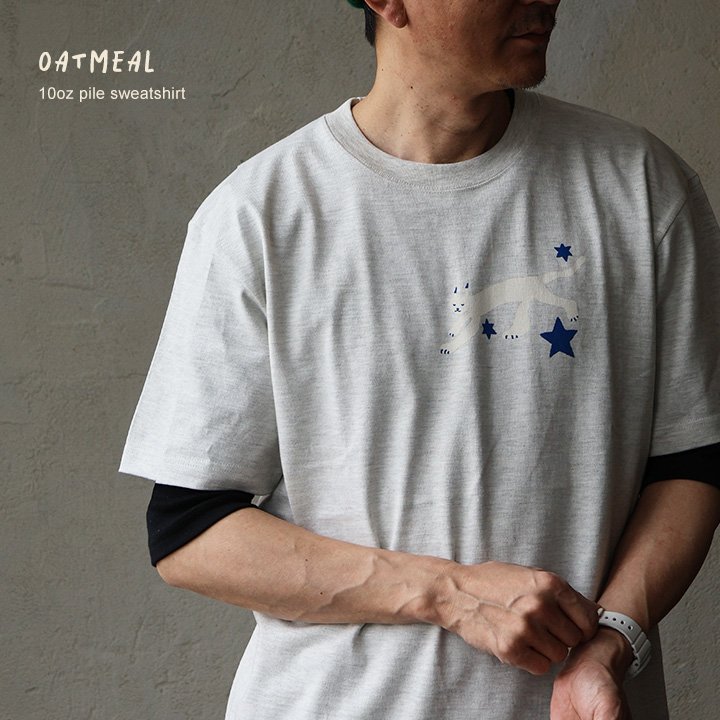 tシャツ 半袖 メンズ レディース しっかり 丈夫 コットン 綿100％ カジュアル やまねこ 星座 国内プリント BLUETO ブルート (メール便50) | PATY | 06