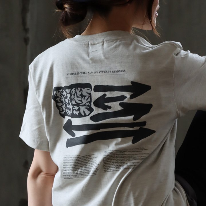 tシャツ 半袖 メンズ レディース コットン 綿100％ カジュアル ハト アメリカ 国旗 バック プリント ボックスシルエット パティ TOneontoNE トーン (メール便50) | PATY | 03