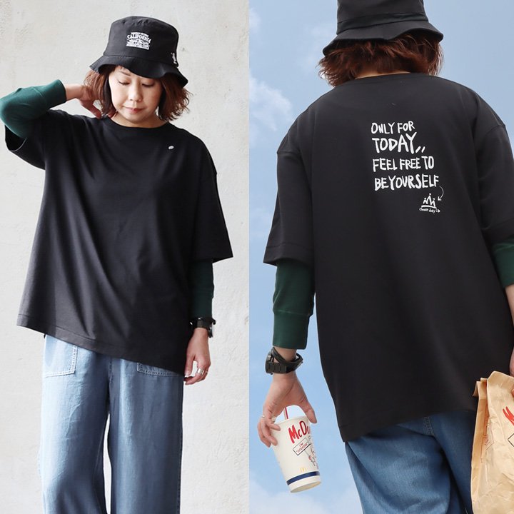 tシャツ 半袖 メンズ レディース コットン 綿100％ カジュアル 刺繍 国内バックプリント ボックスシルエット パティ Mr.Lumberjack ミスターランバージャック | PATY | 01