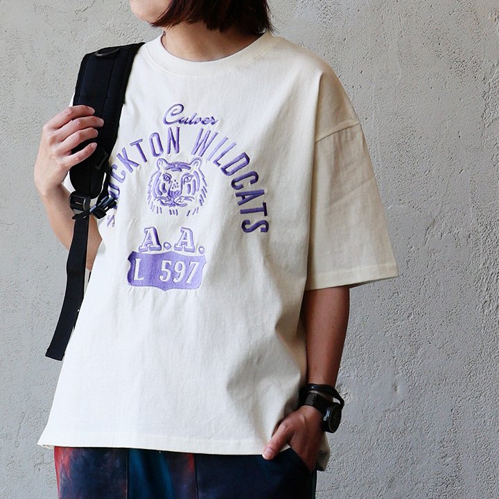Ｔシャツ 5分袖 レディース クルーネック 刺繍 トラ アニマル カレッジロゴ 綿100 コットン 通気性 パティ KAKELA＆TRANQUIL カケラ＆トランクイル 楽天市場】Tシャツ 5分袖 レディース クルーネック 刺繍 トラ