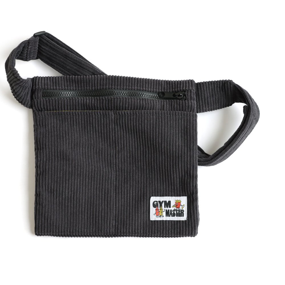 gym master ジムマスター ショルダーバッグ ウエストバッグ メンズ レディース 2WAY コーデュロイ 配色裏地 ポリエステル ポケット パティ | PATY | 01