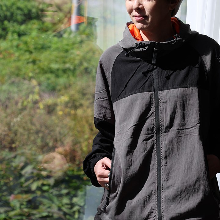 gym master ジムマスター マウンテンパーカー マンパー 長袖 スタンドネック メンズ レディース 配色 裏地付き メッシュ 軽い 袖ゴム パティ | PATY | 01