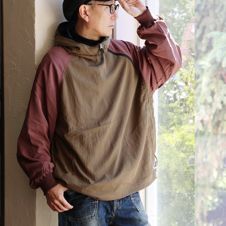 gym master ジムマスター ライトアウター フーディー ハイネックフード 長袖 メンズ レディース 斜めジップ 配色 裏地付き パティ | PATY | 02