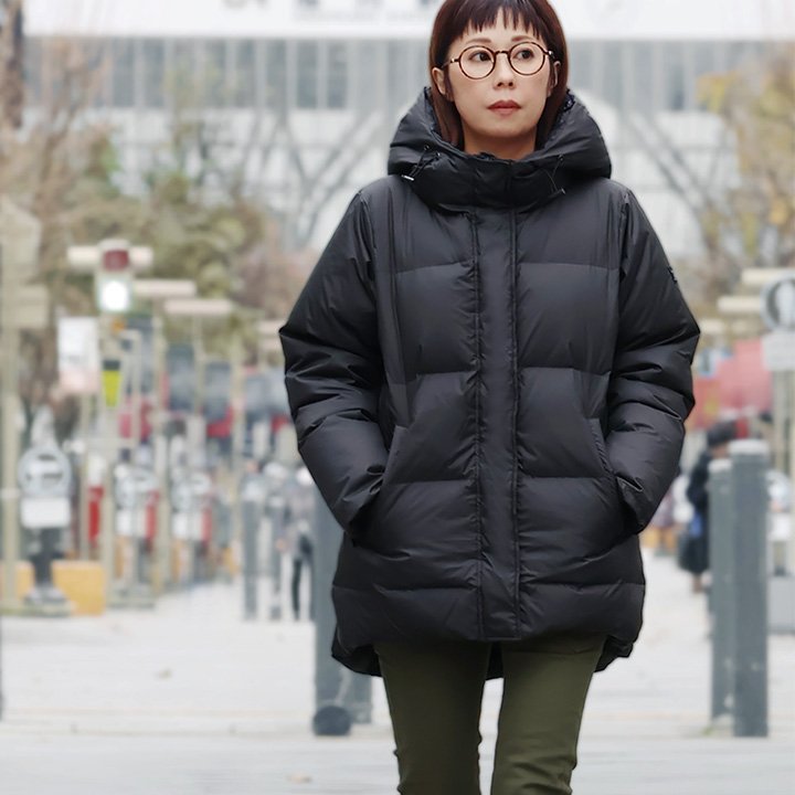 PATY ダウンコート レディース ダウン ミドル丈 撥水 軽い 防風
