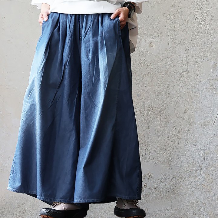 PATY パンツ デニムパンツ ワイド レディース コットン ナイロン 接触