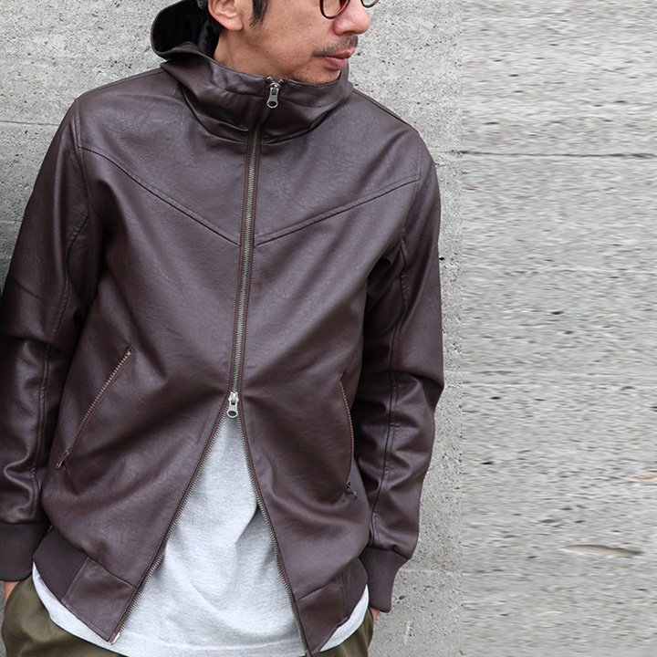 ALISTAIR ブルゾン フェイクレザー レディース メンズ ライダース