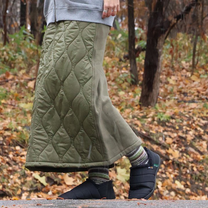 PATY スカート キルティング ダウンスカート レディース スウェット