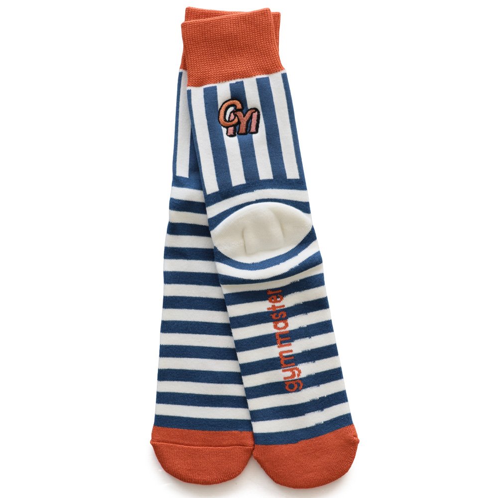 靴下 くつ下 ソックス 足首 クルーソックス メンズ レディース ロゴ刺繍 配色 ストライプ ボーダー リブ 裏パイル パティ | PATY | 01