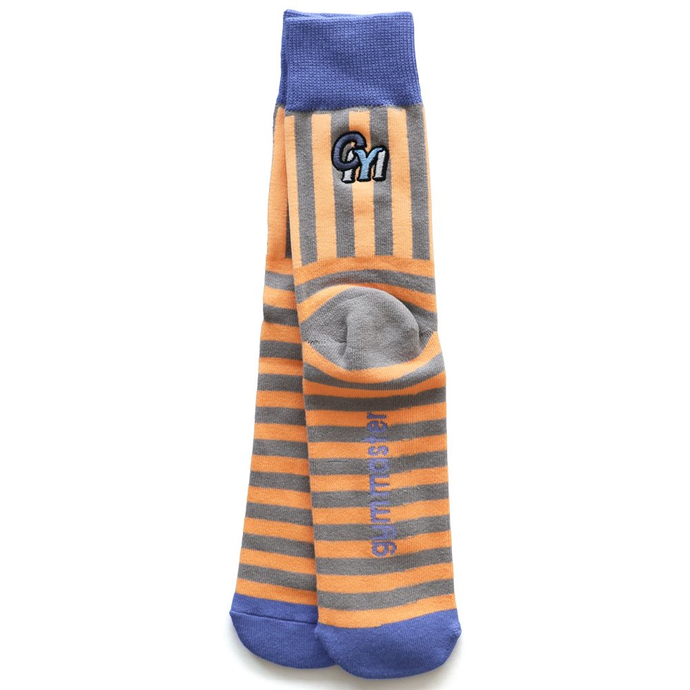 靴下 くつ下 ソックス 足首 クルーソックス メンズ レディース ロゴ刺繍 配色 ストライプ ボーダー リブ 裏パイル パティ | PATY | 02