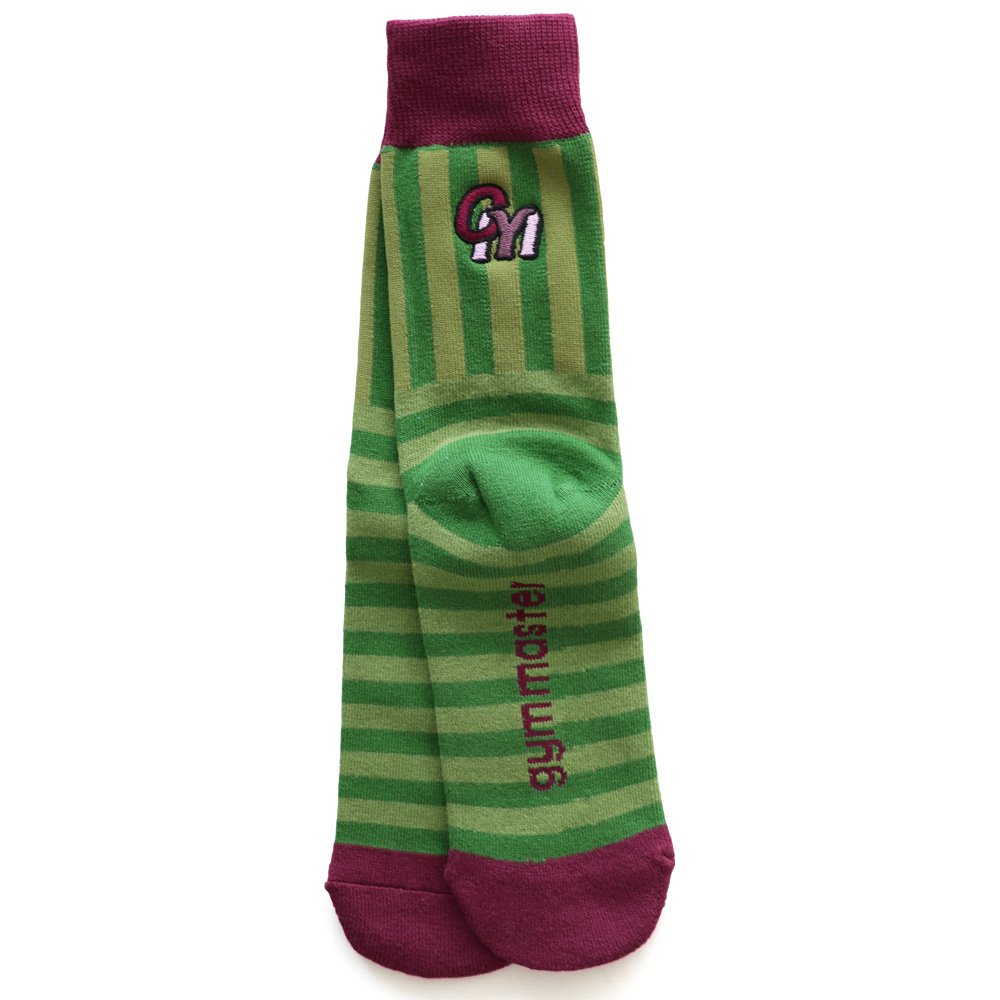 靴下 くつ下 ソックス 足首 クルーソックス メンズ レディース ロゴ刺繍 配色 ストライプ ボーダー リブ 裏パイル パティ | PATY | 04