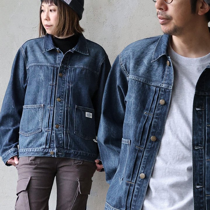 PATY デニム ジャケット Gジャン メンズ レディース 綿100 コットン 