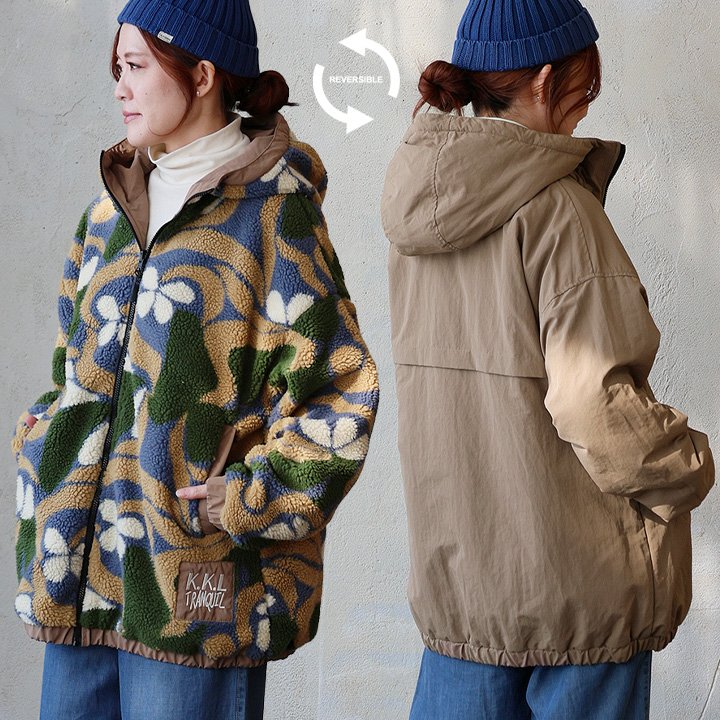 ジャケット・アウター papaiya PATY アウター ブルゾン コート レディース スタンドネック ス ボア 撥