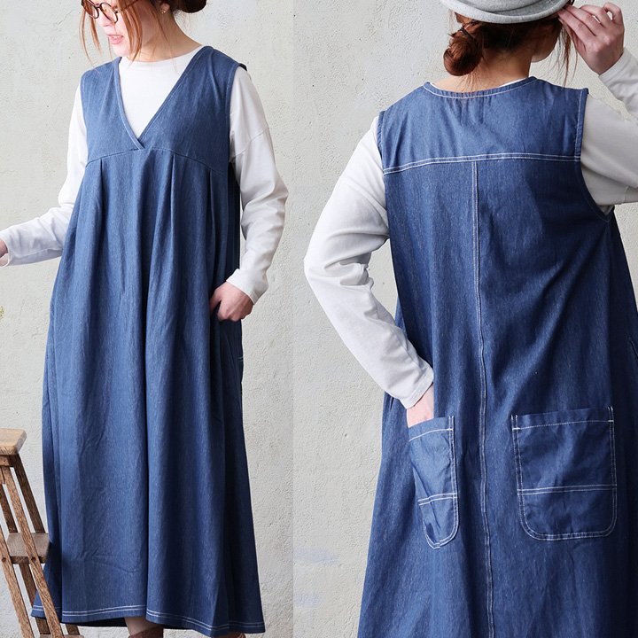 PATY ワンピース ワンピ ノースリーブ レディース カシュクール V