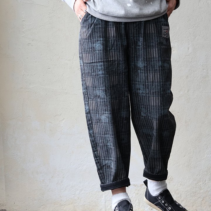 PATY パンツ テーパード レディース 総柄 花柄 ストライプ チェック柄