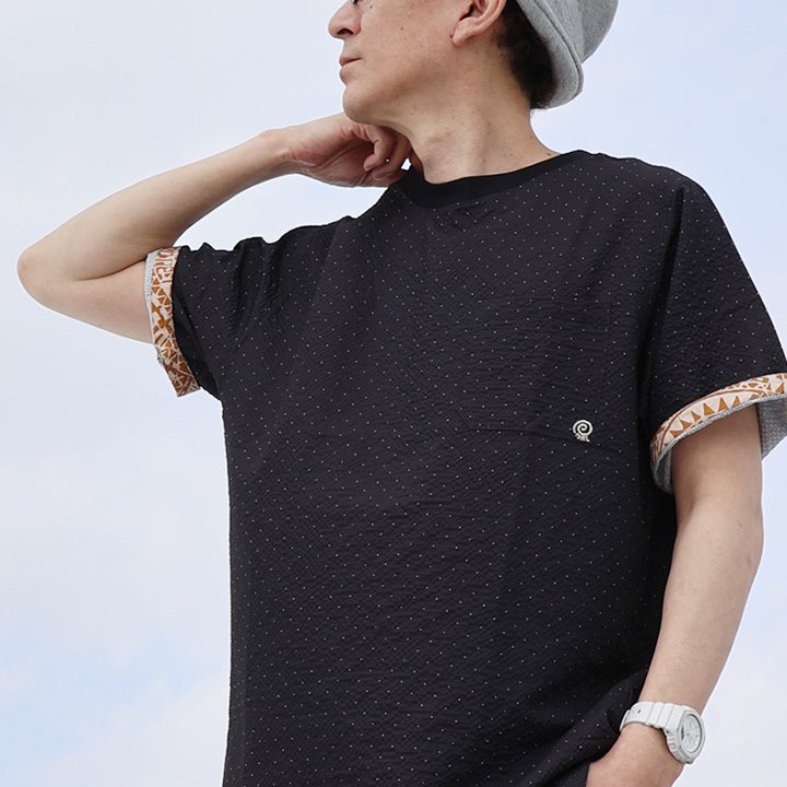 涼しい tシャツ 五分袖 メンズ レディース ストレッチ ドライ uvカット 夏 軽い 薄手 すっきり 着痩せ ポケット パティ Mr.Lumberjack (メール便25) | PATY | 04