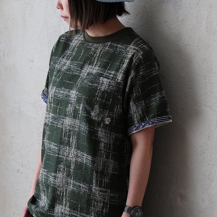 涼しい tシャツ 五分袖 メンズ レディース ストレッチ ドライ uvカット 夏 軽い 薄手 すっきり 着痩せ ポケット パティ Mr.Lumberjack (メール便25) | PATY | 05