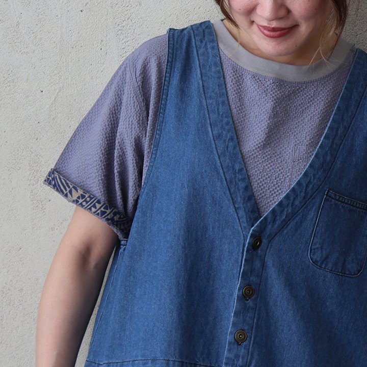涼しい tシャツ 五分袖 メンズ レディース ストレッチ ドライ uvカット 夏 軽い 薄手 すっきり 着痩せ ポケット パティ Mr.Lumberjack (メール便25) | PATY | 13