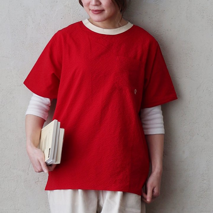 涼しい tシャツ 五分袖 メンズ レディース ストレッチ ドライ uvカット 夏 軽い 薄手 すっきり 着痩せ ポケット パティ Mr.Lumberjack (メール便25) | PATY | 15